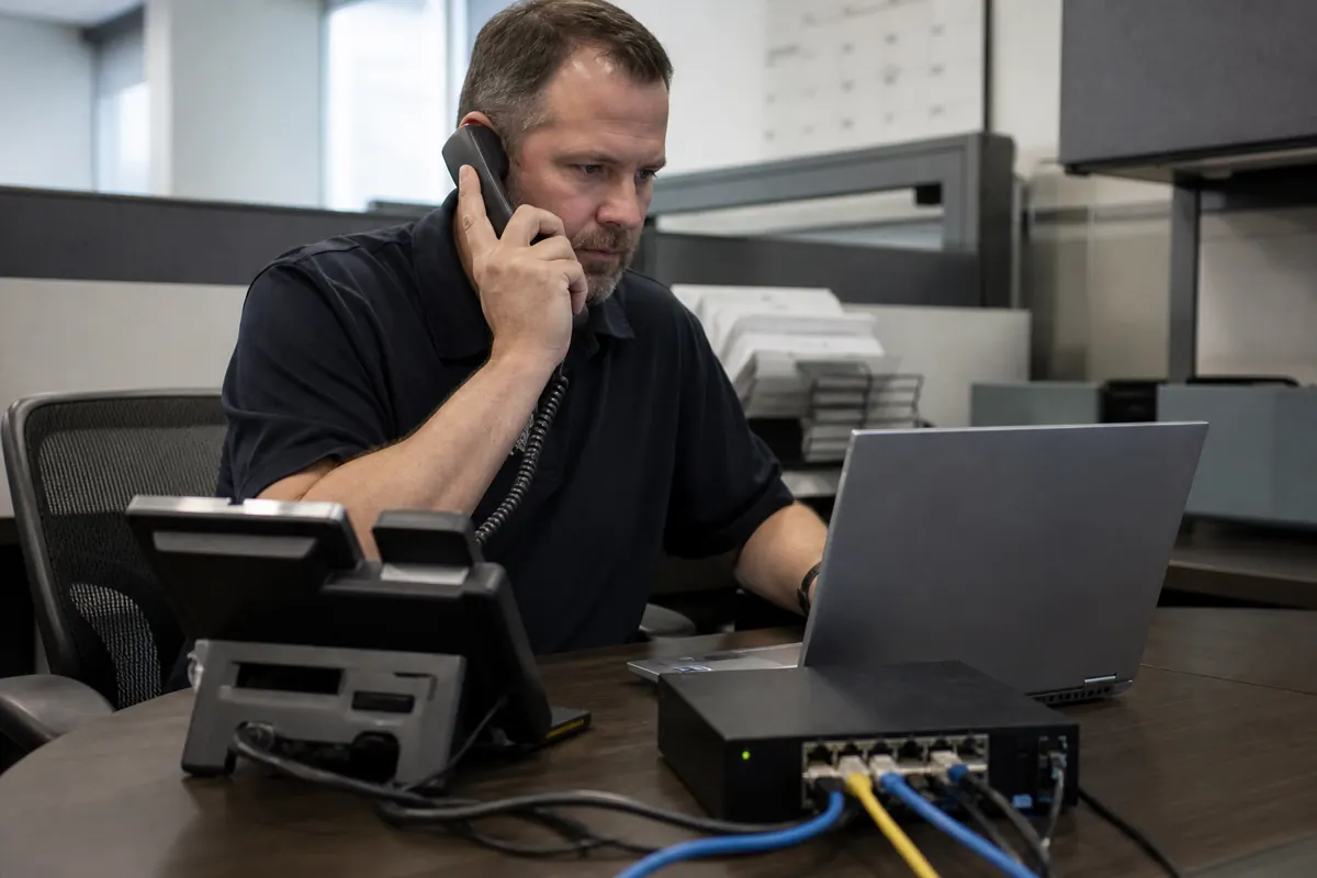Testing network readiness for VoIP